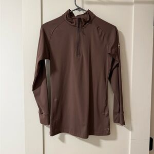 Halter Ego Brown Quarter-Zip Pullover